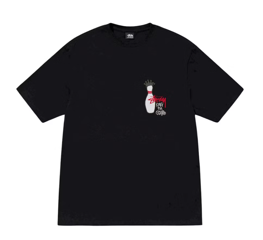 Stussy Kingpin Pigment Dyed T-shirt Black